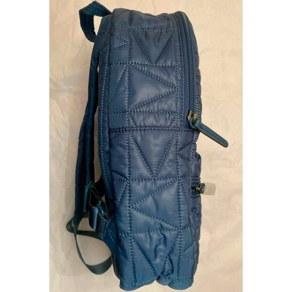 S Michael Kors Winnie Medium Quilted Nylon Blue Backpack 35T0UW4B2C NWT $398 main image 4